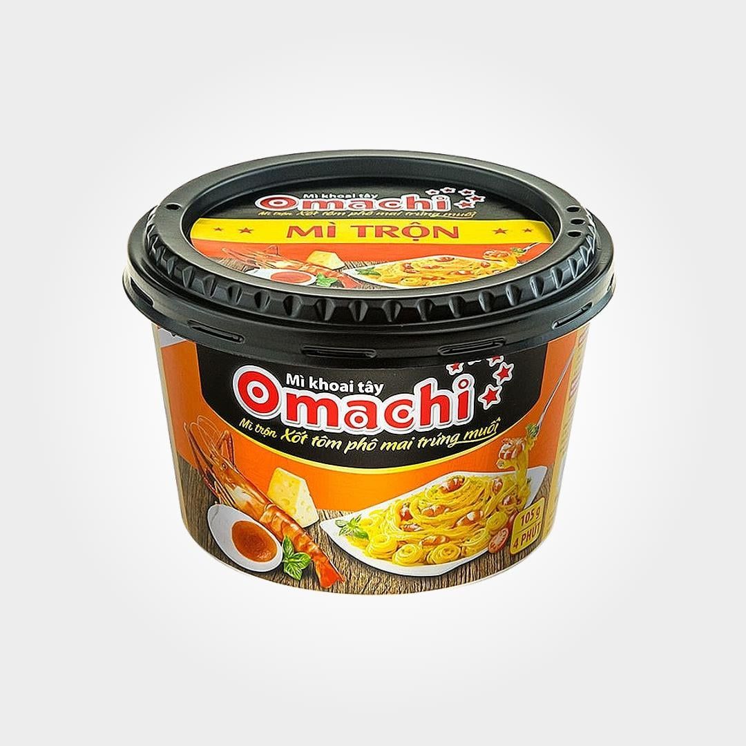  Tô Mì Trộn Omachi Phô Mai Trứng Muối 105g Ăn Liền Béo Ngậy 