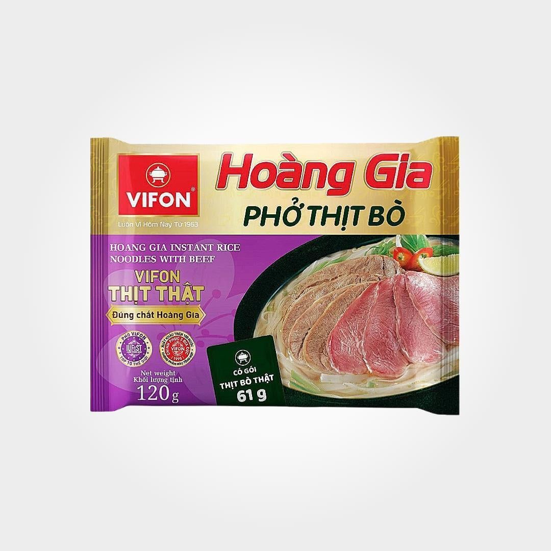  Phở Bò Hoàng Gia Vifon 120g Gói Thịt Bò Thật Đậm Đà Ngon 