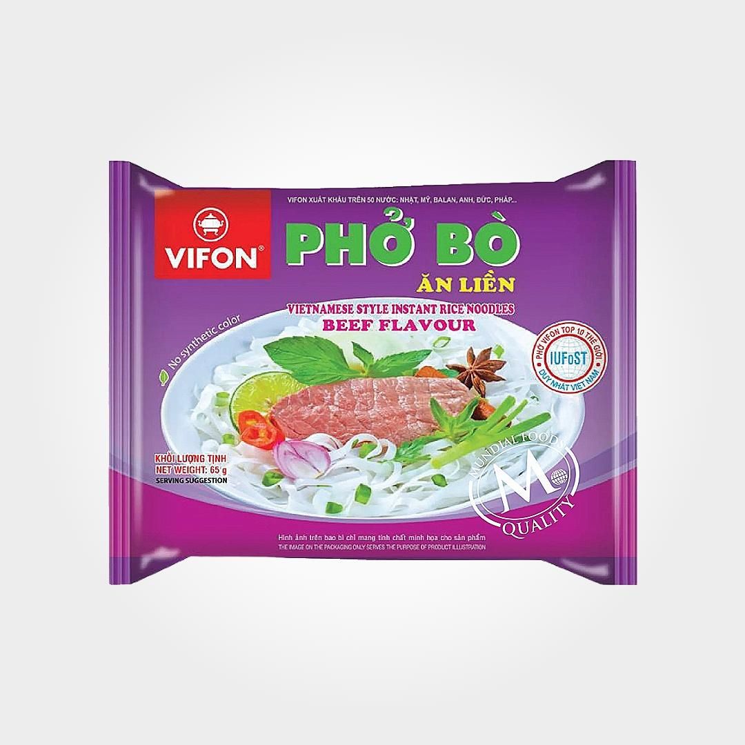  Thùng 30 Gói Phở Bò Vifon 65g Phở Ăn Liền Đậm Đà Ngon 
