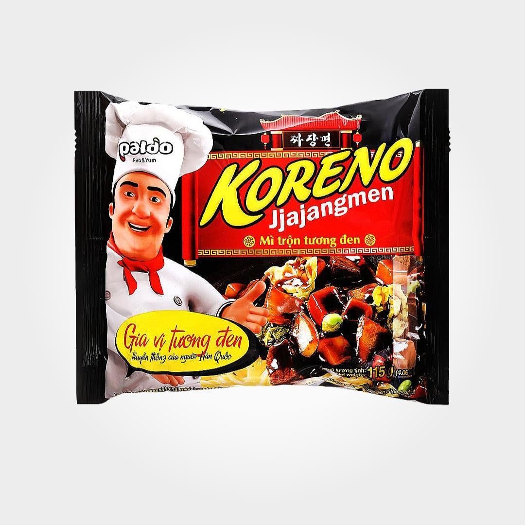  Mì Koreno Jjajangmen 115g Trộn Tương Đen Vị Hàn Quốc 