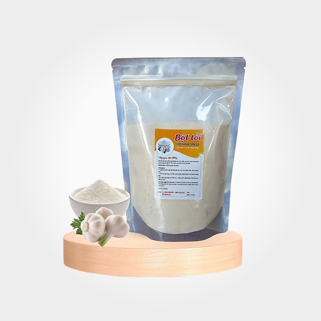  Bột Tỏi Nguyên Chất 500g Ướp Đồ Nướng Làm Khô Gà Ngon Tự Nhiên 