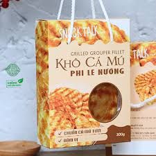  Khô cá mú phi lê SNACK TALK hộp 300g 