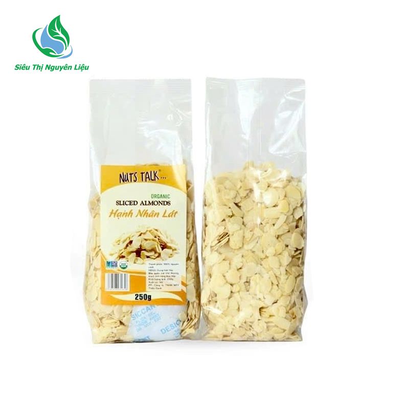  Hạnh nhân sắt lát Mỹ túi Nutstalk 250g 