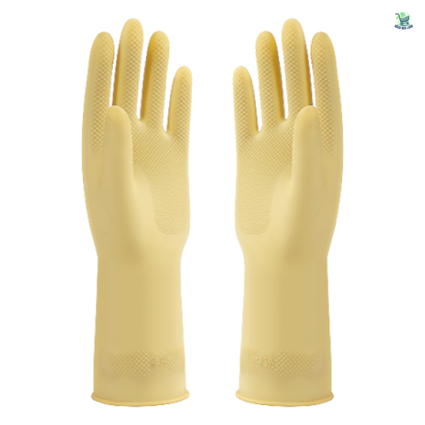  Găng tay cao su nếp nhăn 39cm-L 