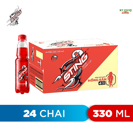  Sting Dâu chai Pet 330ml * 24 chai 