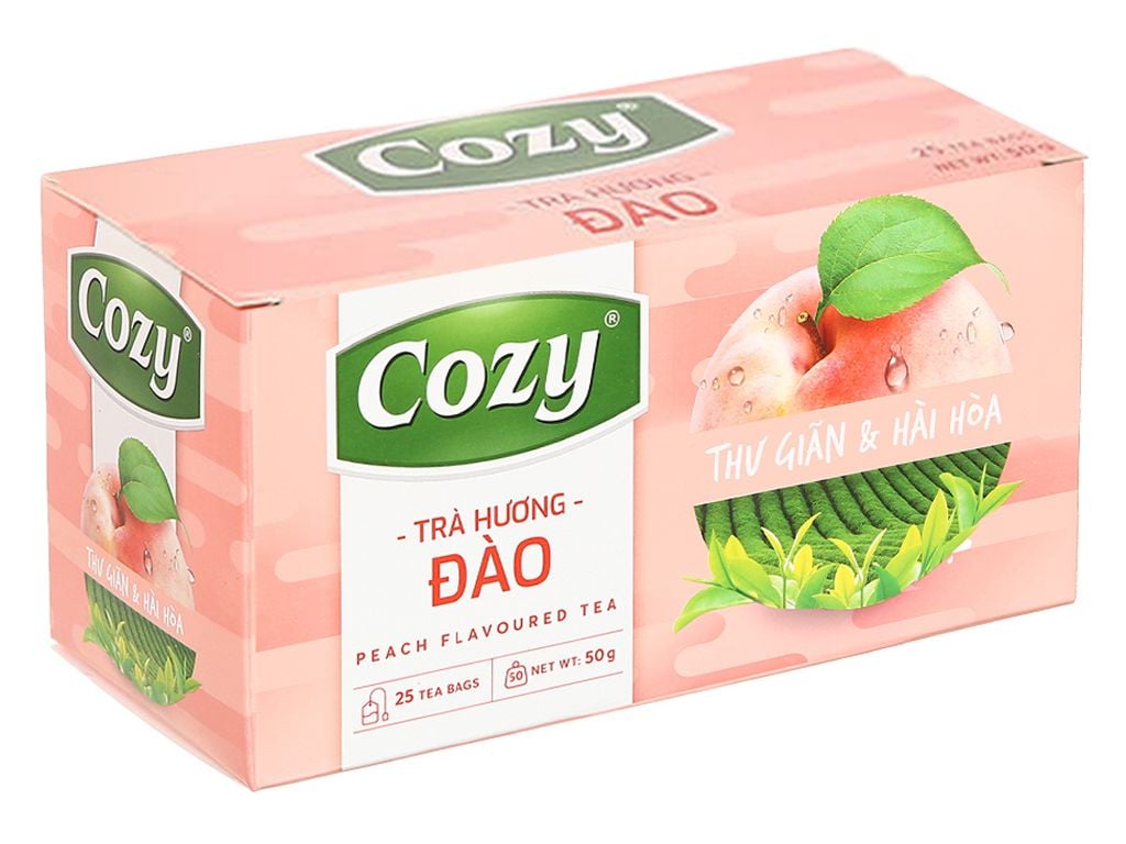  Trà đào Cozy 50g ( 2g*25gr) 