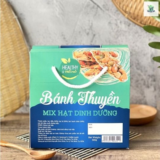  Bánh thuyền Nutstalk 500g - Thùng 20 xách 