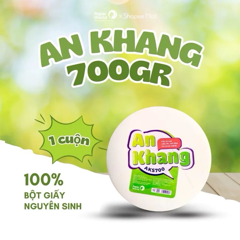  Giấy vệ sinh cuộn lớn 700g *10 cuộn 