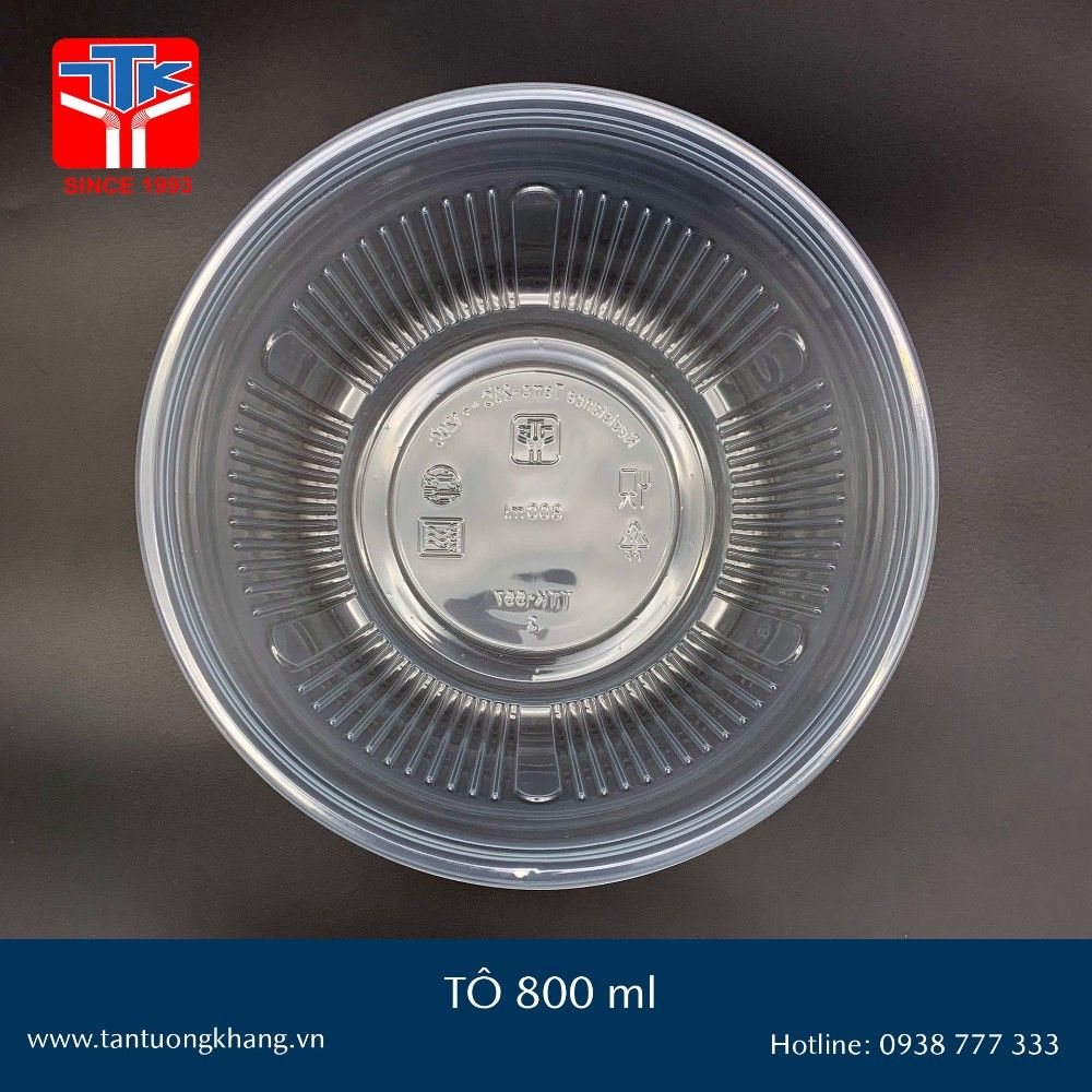  Tô 800ml PP Trong 