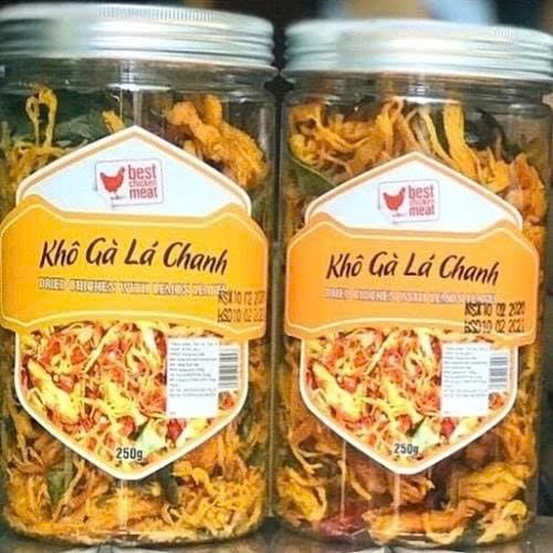  Khô Gà lá chanh Best Chicken Meat hũ 250g 