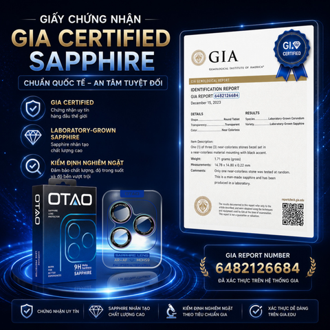  Kính Bảo Vệ Camera OTAO Lens Sapphire Style by OTAO 17 Series/18Series 