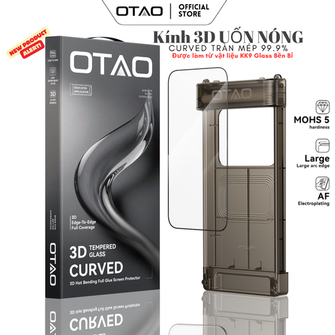  {NEW} Kính Cường Lực OTAO KK9 3D Curved Hot-Bending Tràn Mép 99.9% 