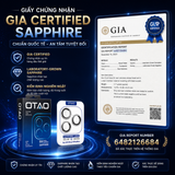  Kính Bảo Vệ Camera OTAO GIA Sapphire Cho iPhone 17Pro /17ProMax | Mohs 9, AR Coating 