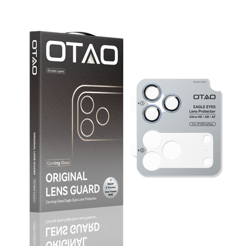  Lens Bảo Vệ Camera 2in1 OTAO Corning Glass AR+AF UHD 98.5% Cho iPhone 18Pro/18Promax 