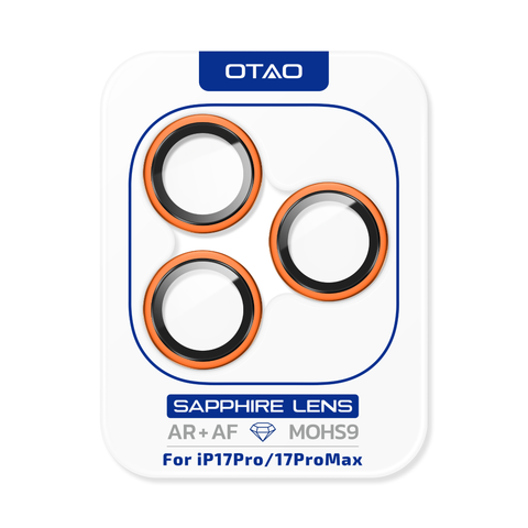  Kính Bảo Vệ Camera OTAO GIA Sapphire Cho iPhone 17Pro /17ProMax | Mohs 9, AR Coating 