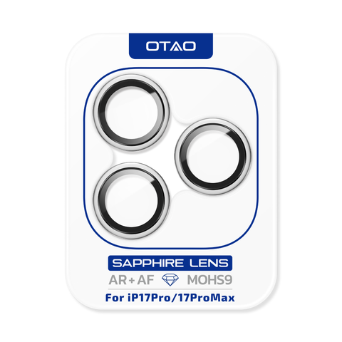  Kính Bảo Vệ Camera OTAO GIA Sapphire Cho iPhone 17Pro /17ProMax | Mohs 9, AR Coating 