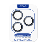  Kính Bảo Vệ Camera OTAO GIA Sapphire Cho iPhone 17Pro /17ProMax | Mohs 9, AR Coating 
