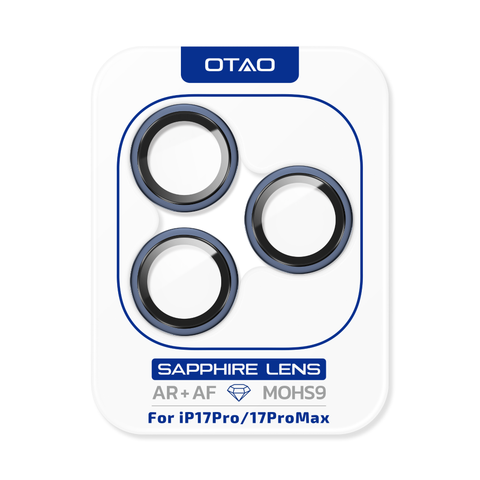  Kính Bảo Vệ Camera OTAO GIA Sapphire Cho iPhone 17Pro /17ProMax | Mohs 9, AR Coating 
