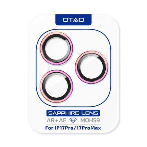  Kính Bảo Vệ Camera OTAO GIA Sapphire Cho iPhone 17Pro /17ProMax | Mohs 9, AR Coating 