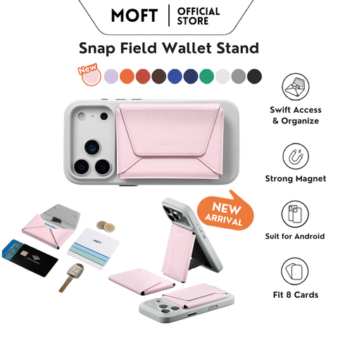  Ví Đựng Thẻ Kiêm Giá Đỡ Điện Thoại MOFT Snap Field Wallet (8-card) Ví Đựng 8 Thẻ Magnetic Cho iPhone 