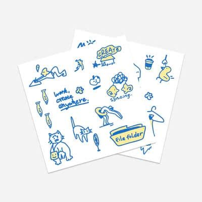 Pressure-sensitive Art Stickers - Unbound ( Tặng Khi Mua Ốp MOFT ) 