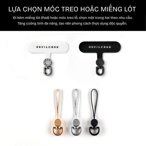 Dây đeo điện thoại DEVILCASE Single-hook xoay 360 Dây bện vải thời trang đa năng 