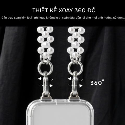  Dây đeo điện thoại DEVILCASE Pearl Bracelet Dây ngọc trai thanh lịch sang trọng 