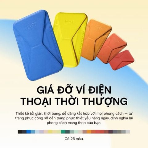  Giá đỡ điện thoại kiêm ví thẻ MOFT MOVAS Magnetic Wallet Stand Magnetic Chứa 2 Thẻ 