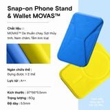  Giá đỡ điện thoại kiêm ví thẻ MOFT MOVAS Magnetic Wallet Stand Magnetic Chứa 2 Thẻ 