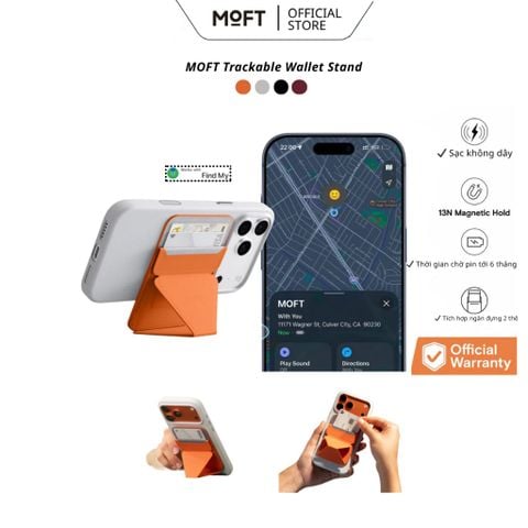  {NEW} Ví đựng thẻ kiêm giá đỡ MOFT có thể theo dõi 3 trong 1 FindMy 