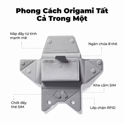  Ví Đựng Thẻ Kiêm Giá Đỡ Điện Thoại MOFT Snap Field Wallet (8-card) Ví Đựng 8 Thẻ Magnetic Cho iPhone 