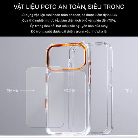  Ốp lưng chống sốc DEVILCASE cho iPhone 17 Series phiên bản tiêu chuẩn 2 siêu trong 