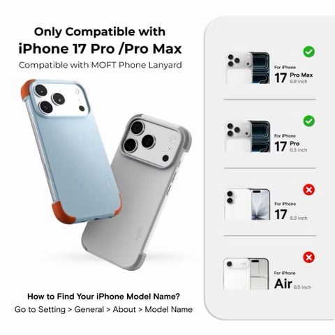  Ốp lưng MOFT Frame Case MOVAS™ 23g cho iPhone 17Pro/17ProMax 