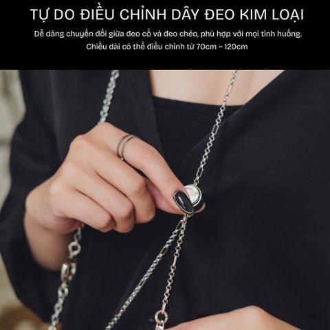  Dây đeo điện thoại DEVILCASE Dây kim loại phối logo DC/ Trái tim phong cách, năng động 