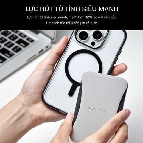  Giá đỡ điện thoại Devilcase Leather Magnetic Gọn nhẹ 3 chế độ đứng 