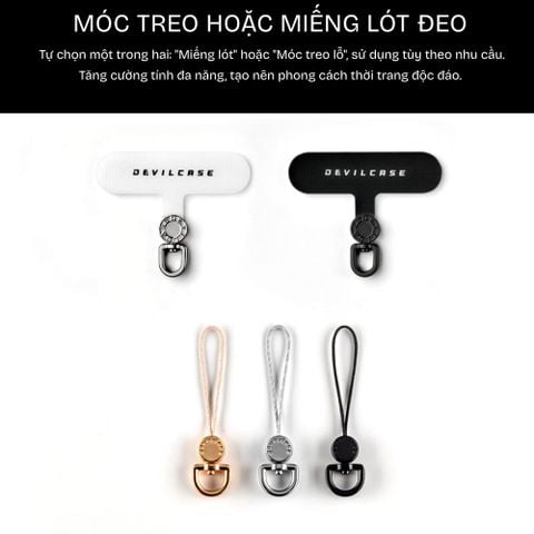  Dây đeo điện thoại DEVILCASE Dây kim loại phối logo DC/ Trái tim phong cách, năng động 
