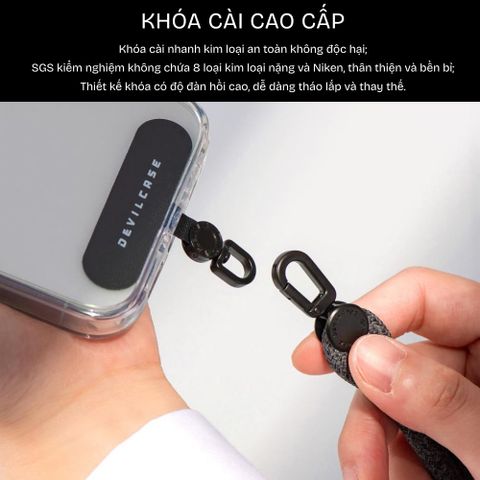  Dây đeo điện thoại DEVILCASE Single-hook Dây bện vải thời trang đa năng 