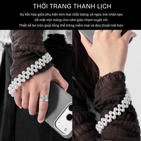  Dây đeo điện thoại DEVILCASE Pearl Bracelet Dây ngọc trai thanh lịch sang trọng 