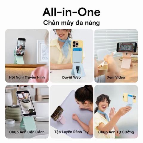  MOFT Snap Invisible MOVAS™  – Ví + giá đỡ + tripod điện thoại 3-trong-1, gắn từ tính 