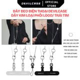  Dây đeo điện thoại DEVILCASE Dây kim loại phối logo DC/ Trái tim phong cách, năng động 