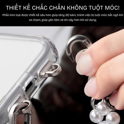  Dây đeo điện thoại DEVILCASE Pearl Bracelet Dây ngọc trai thanh lịch sang trọng 