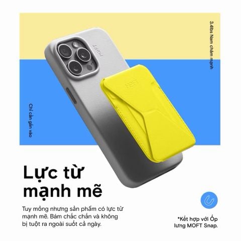  Giá đỡ điện thoại kiêm ví thẻ MOFT MOVAS Magnetic Wallet Stand Magnetic Chứa 2 Thẻ 