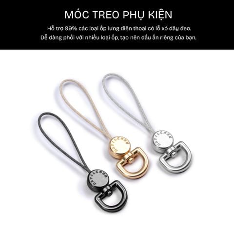  Dây đeo điện thoại DEVILCASE DC Dây kim loại phối ngọc trai sang trọng thanh lịch 3in1 