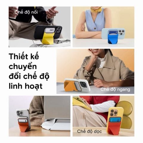  Giá đỡ điện thoại kiêm ví thẻ MOFT MOVAS Magnetic Wallet Stand Magnetic Chứa 2 Thẻ 