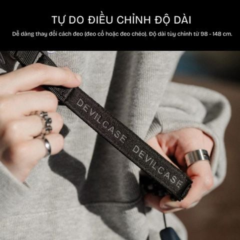  Dây đeo điện thoại DEVILCASE Ultra Bảng dây vải 20mm dày dặn, cá tính 