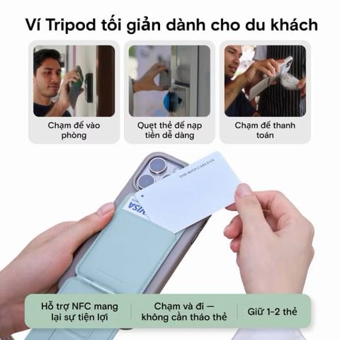  MOFT Snap Invisible MOVAS™  – Ví + giá đỡ + tripod điện thoại 3-trong-1, gắn từ tính 