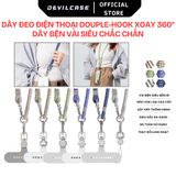  Dây đeo điện thoại DEVILCASE Douple-hook xoay 360 Dây bện vải thời trang đa năng 
