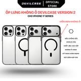  Ốp lưng không ố DEVILCASE cho iPhone 17 Series phiên bản tiêu chuẩn 2 siêu trong 