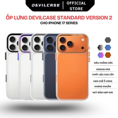  Ốp lưng chống sốc DEVILCASE cho iPhone 17 Series phiên bản tiêu chuẩn 2 siêu trong 