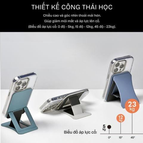  Giá đỡ điện thoại Devilcase Leather Magnetic Gọn nhẹ 3 chế độ đứng 